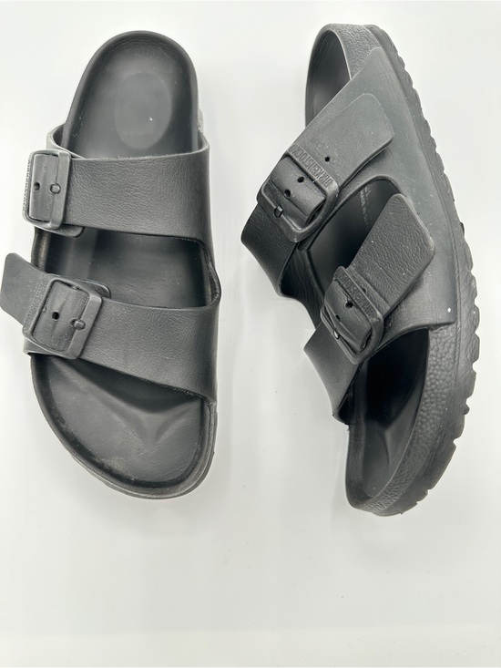 Birkenstock Shoes - Birkenstock Arizona EVA Black Slide Adjustable Sandals 9-9.5